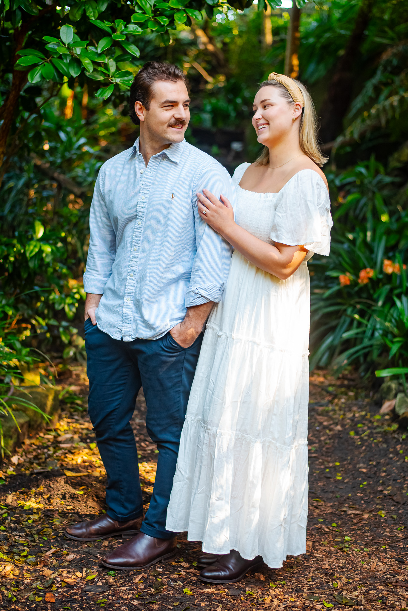 Romantic engagement photoshoot in Sydney by Veros Photography Natural engagement portraits in Sydney